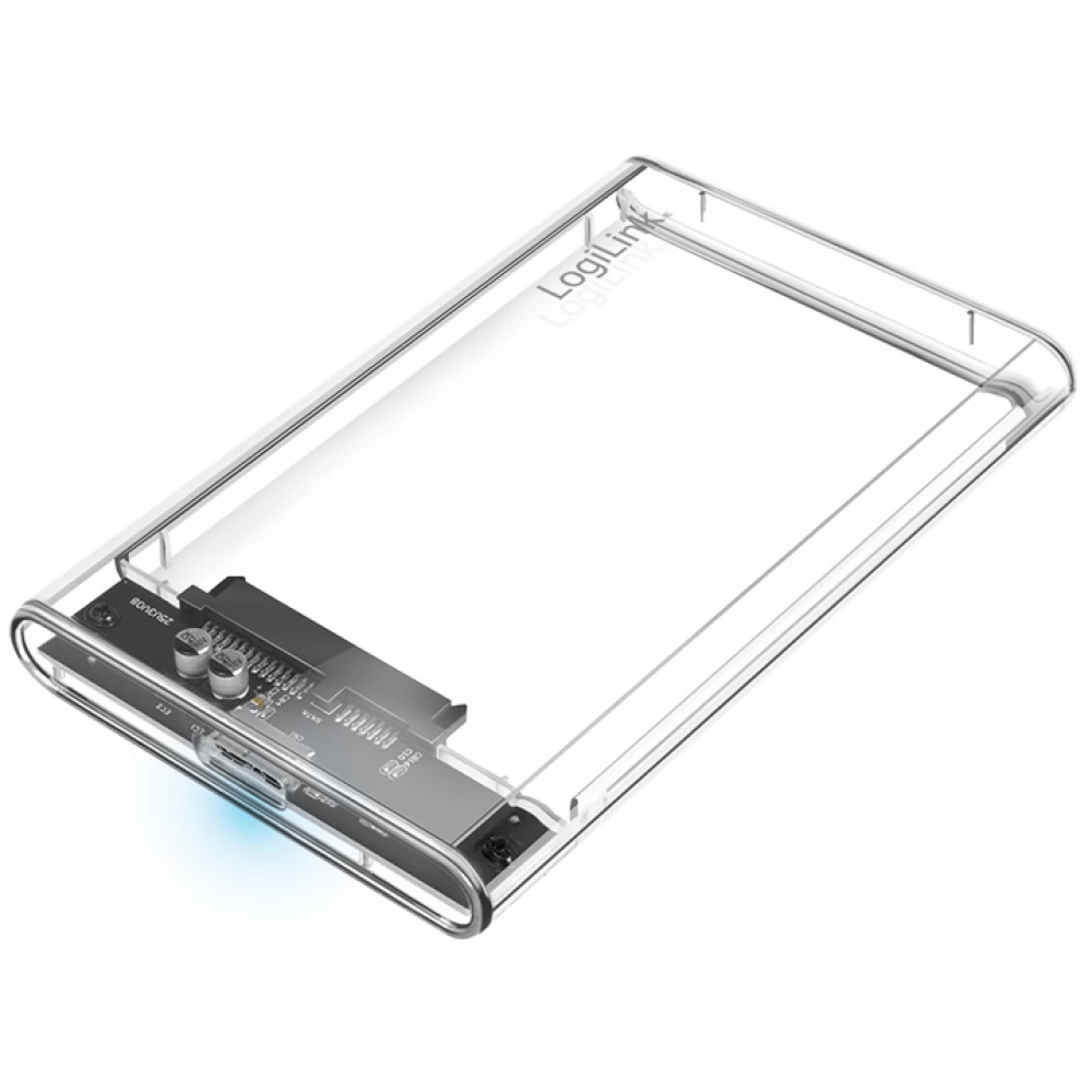 LOGILINK UA0409 2.5" külső HDD ház USB 3.0csavarmentes átlátszó
