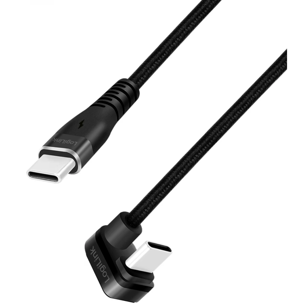 LOGILINK USB 2.0 Type C Összekötő Fekete 1m CU0190