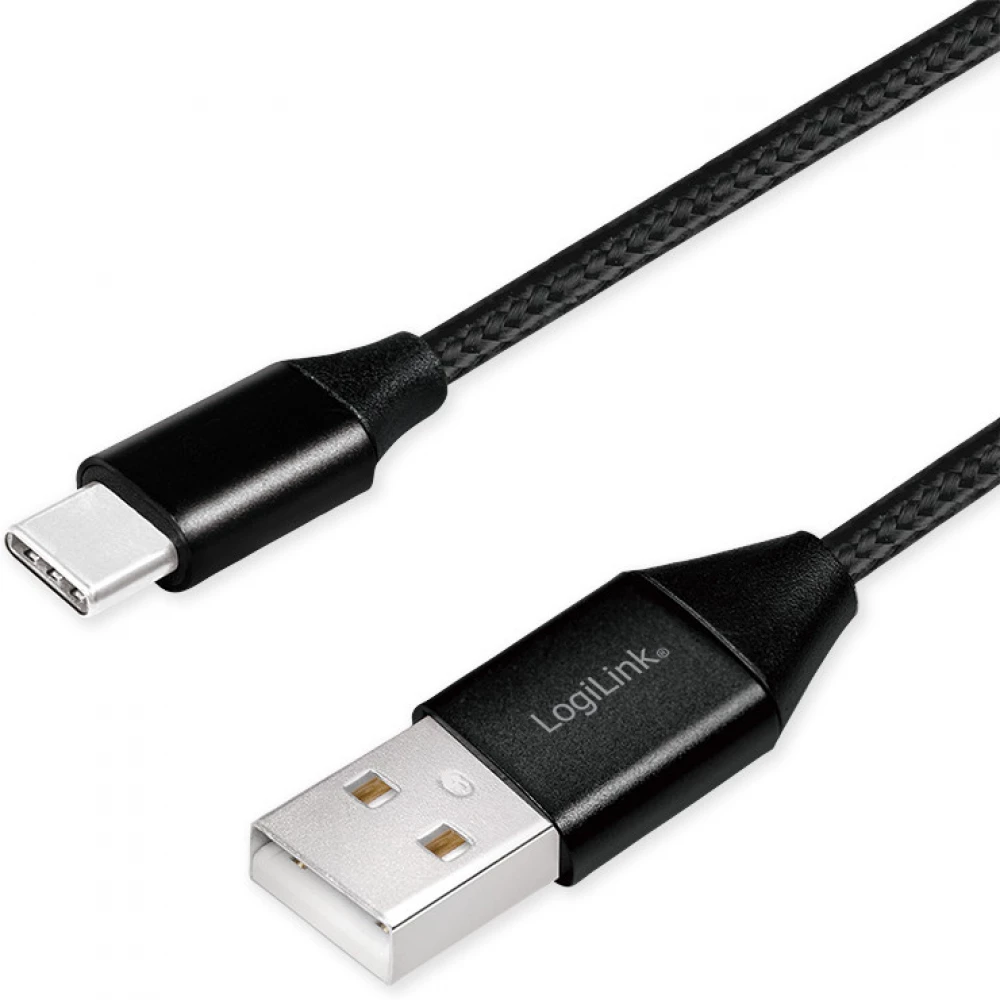 LOGILINK USB 2.0 Type C Átalakító Fekete 1m CU0140