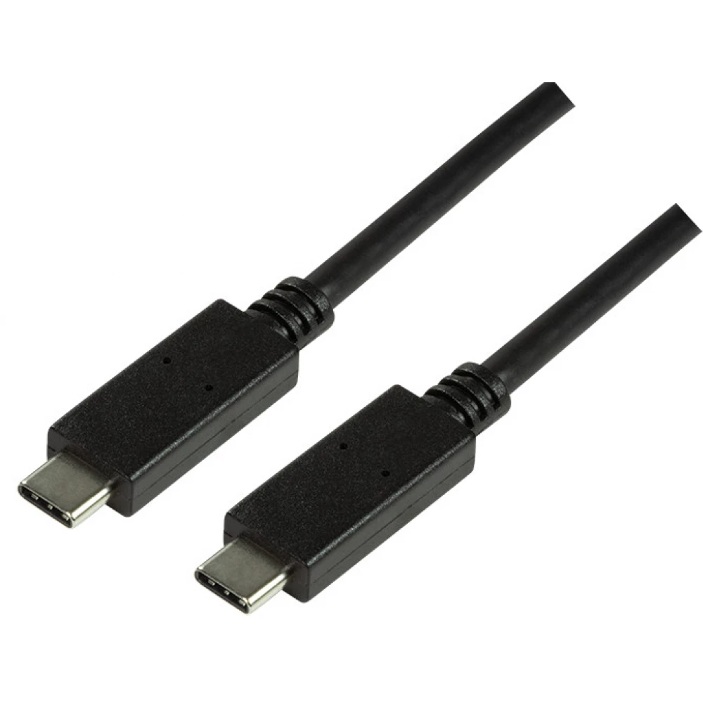 LOGILINK USB 3.1 Type C Összekötő Fekete 1m CU0129