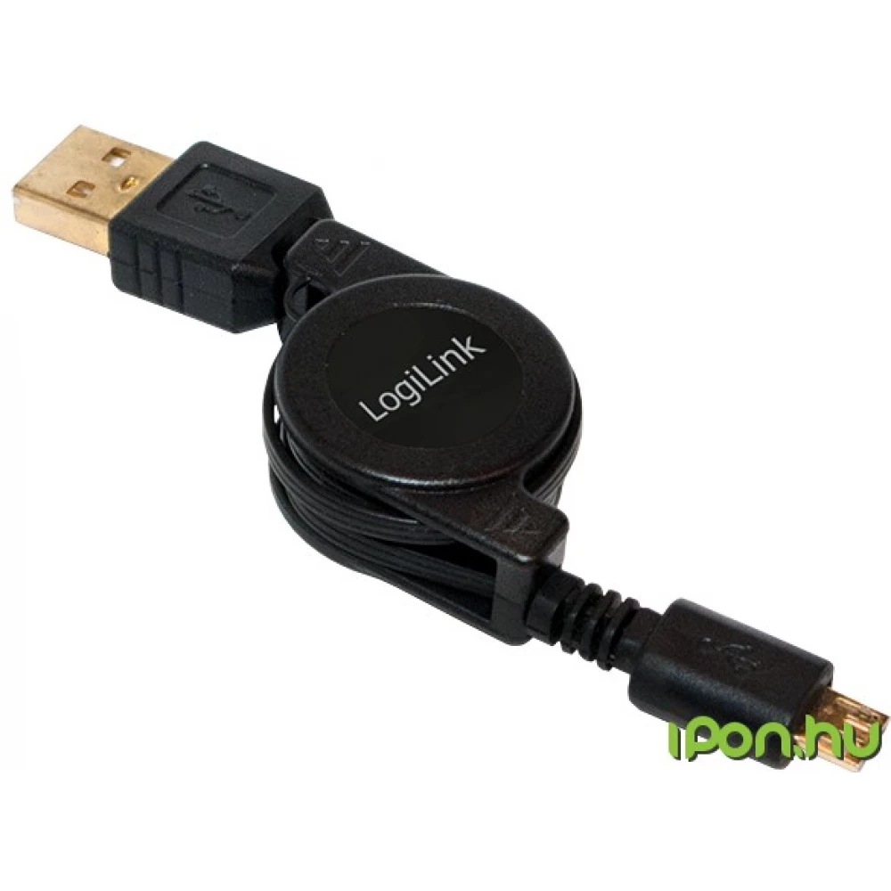 LOGILINK USB Micro USB Átalakító Fekete 75cm CU0090