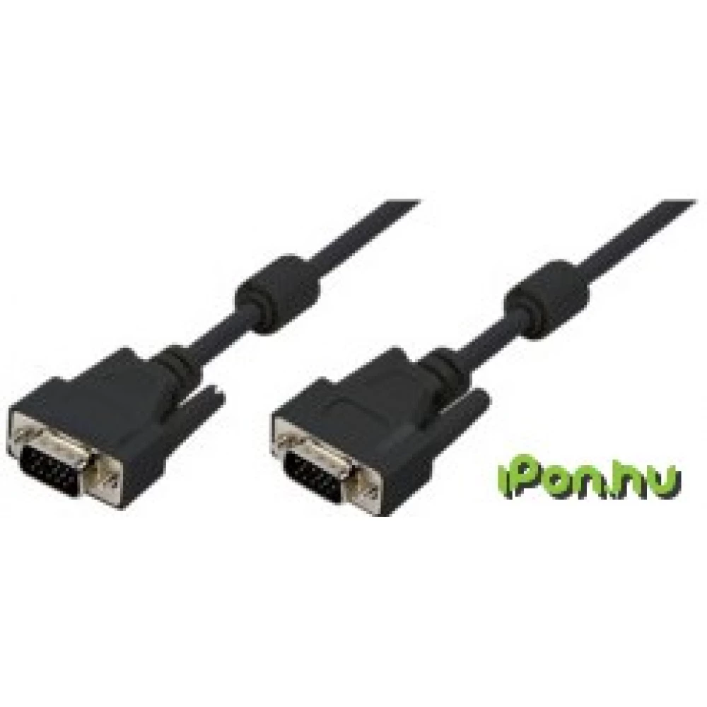 LOGILINK VGA/D-Sub Összekötő Fekete 1.8m CV0001