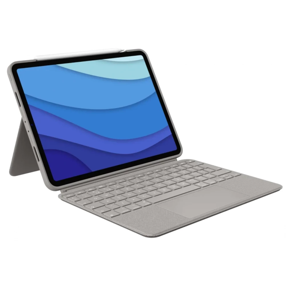 LOGITECH Combo Touch iPad Pro 11" (1. 2. és 3. generációs) Spanyol homok