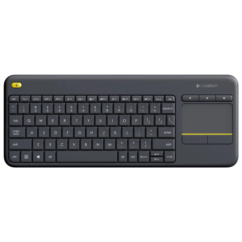 LOGITECH K400 Plus Wireless Touch US Angol fekete