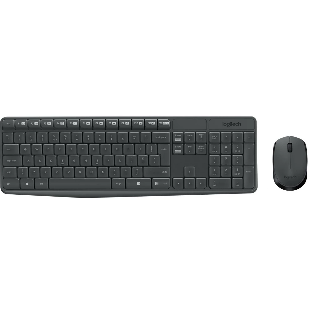 LOGITECH MK235 Wireless Combo Cseh fekete