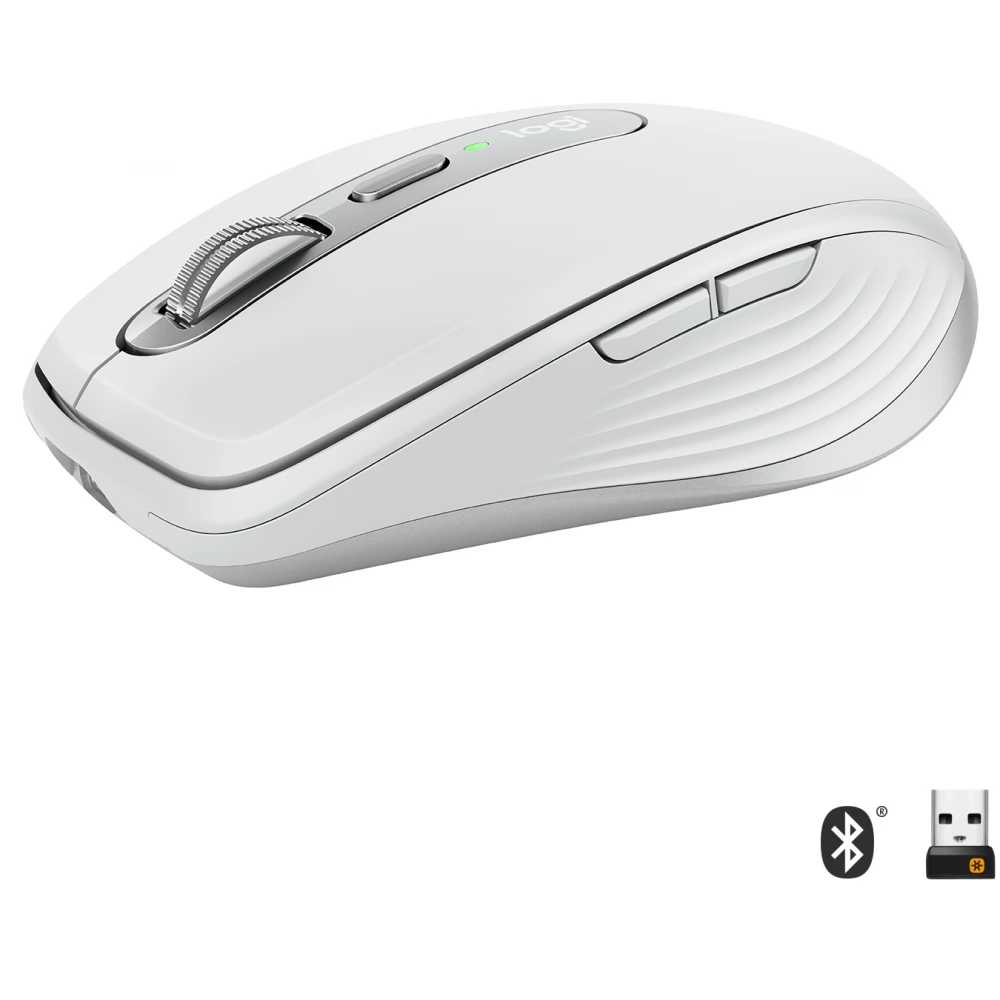LOGITECH MX Anywhere 3 vezeték nélküli egér 2.4 GHz és Bluetooth Scroll MagSpeed Multdevice USB-C Szürke