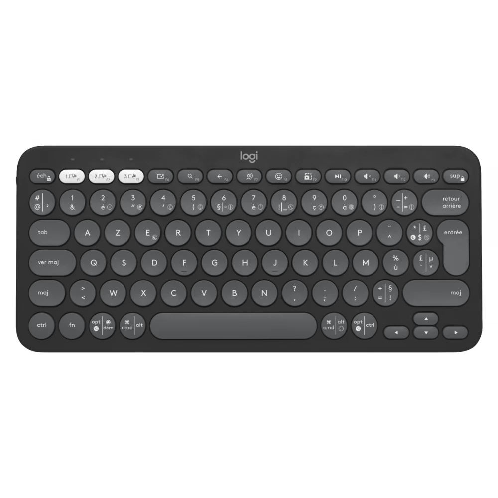 LOGITECH Pebble Keys 2 K380s Bluetooth-billentyűzet Skandináv grafit