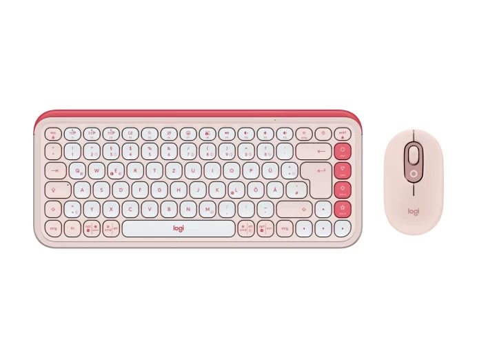 LOGITECH POP Icon Combo Olasz rózsaszín