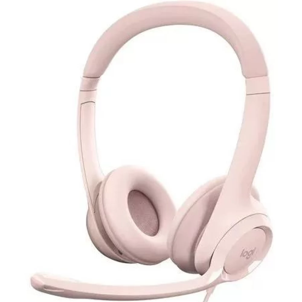 LOGITECH Stereo Headset H390 rózsaszín