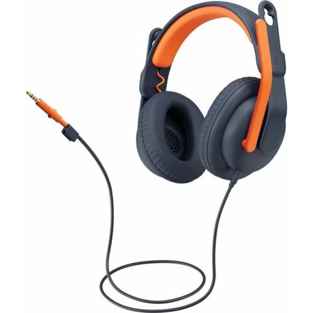 LOGITECH Zone Learn vezetékes Over-the-ear sztereó fejhallgató kék-narancssárga