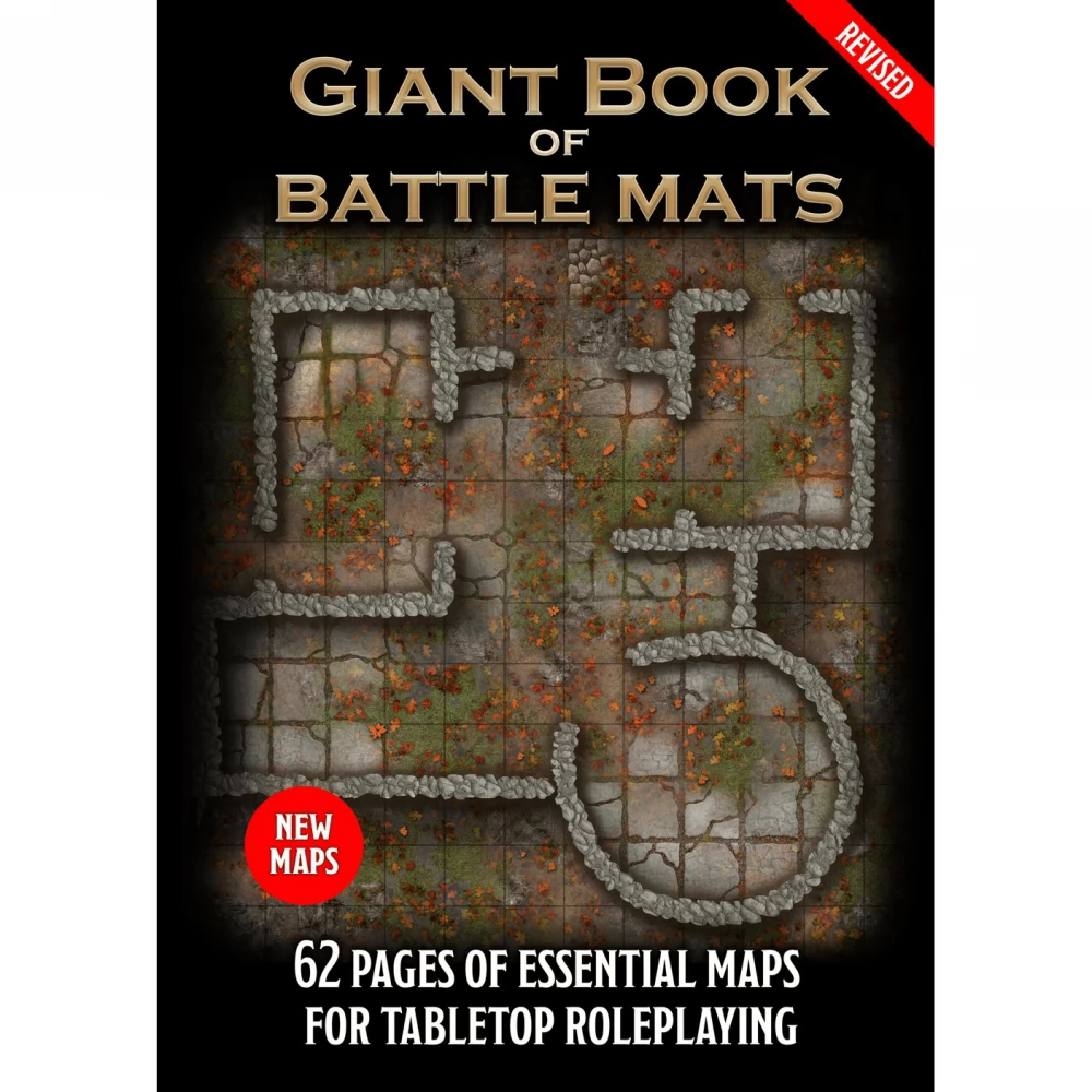 LOKE BATTLEMATS Giant Book of Battle Mats új kiadás kalandjáték térkép gyűjtemény