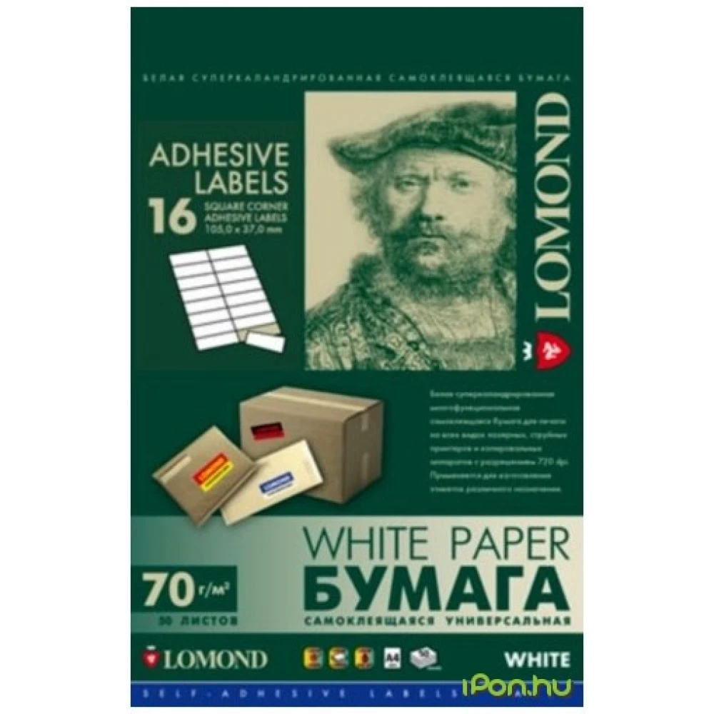 LOMOND 2100125 etikett 16 db x 105 x 37 A4/50