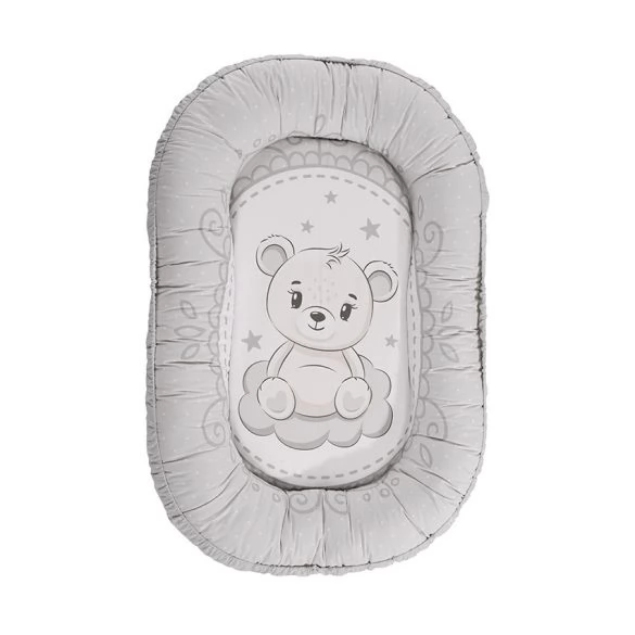 LORELLI 2in1 babafészek - Szürke maci