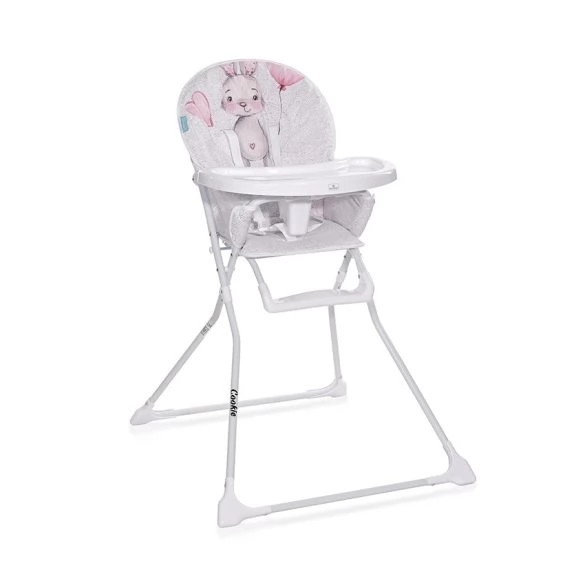 LORELLI Cookie fix etetőszék - Noble Grey & Pink Rabbit