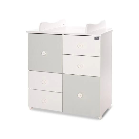 LORELLI Cupboard pelenkázó komód - White & Milky Green