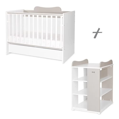 LORELLI Multi kombi ágy + ágyneműtartó - White Amber