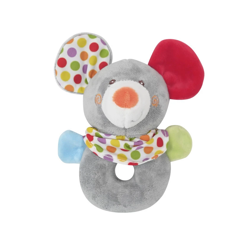 LORELLI Toys Plüss csörgő karika - Egérke