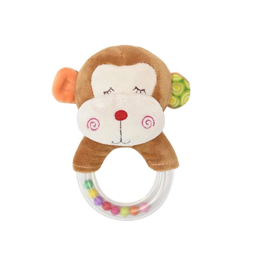 LORELLI Toys Plüss csörgő karika - Majom
