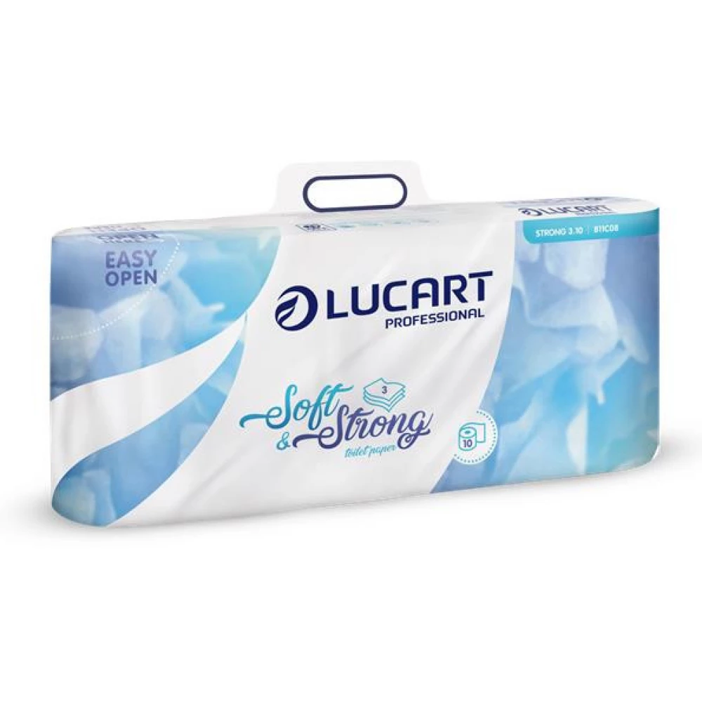 LUCART Soft and Strong Toalettpapír 3 rétegű kistekercses 15m fehér