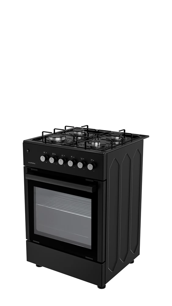 LUXELL 663S-40FB kombinált tűzhely Fekete