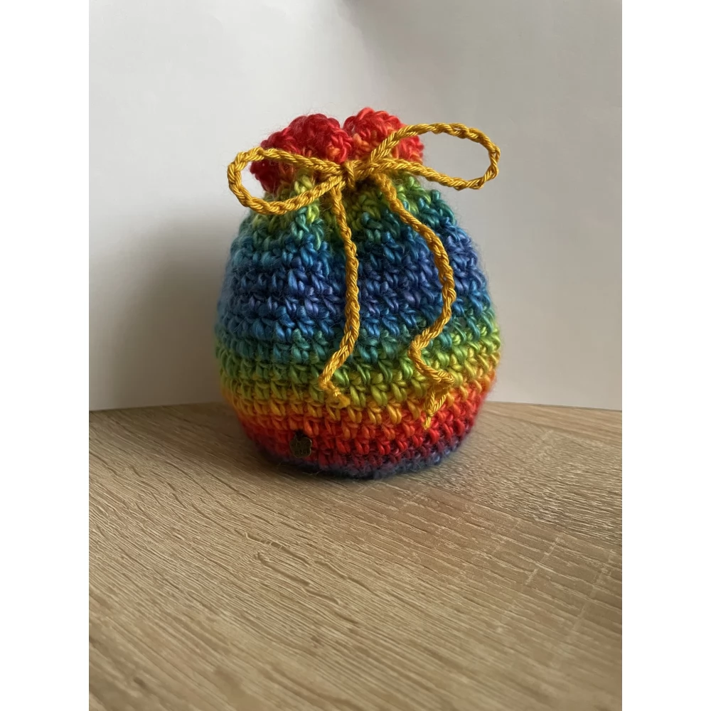 LöweWolle Rainbow Dice Bag dobókocka tároló