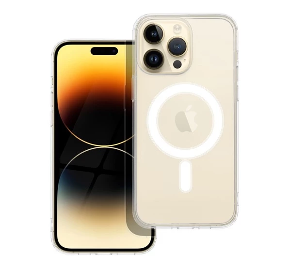 Magsafe szilikon tok Apple iPhone 14 Pro Max átlátszó