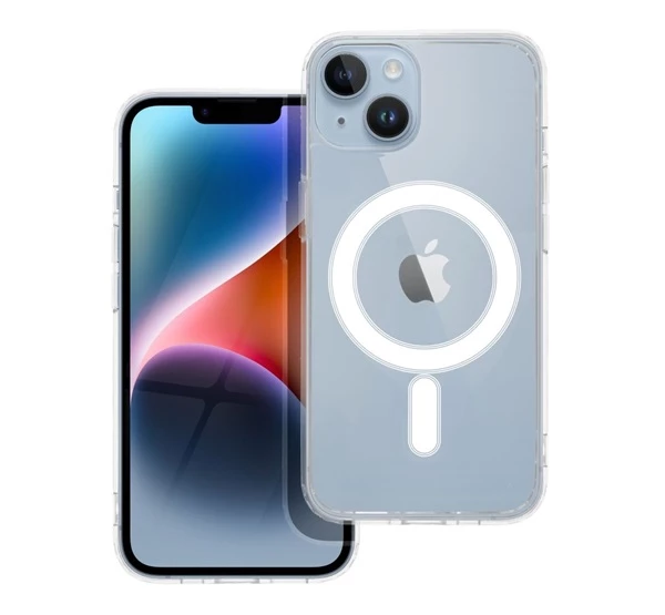 Magsafe szilikon tok Apple iPhone 14 átlátszó