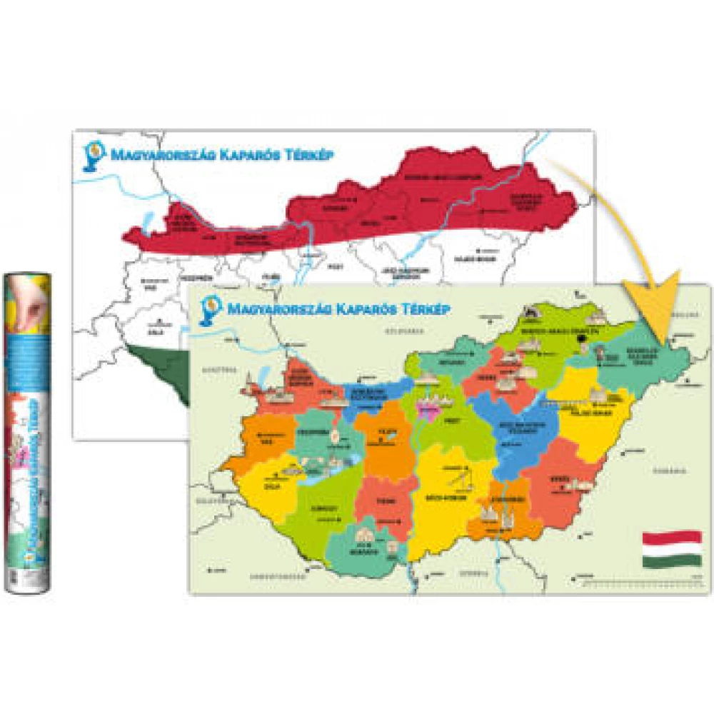 Magyarország kaparós térkép