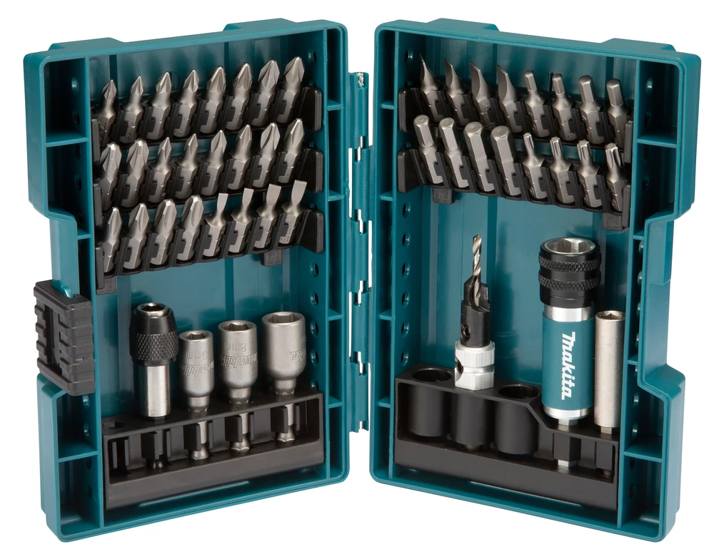 MAKITA D-73461B Bitfej és dugókulcs készlet 49 db-os