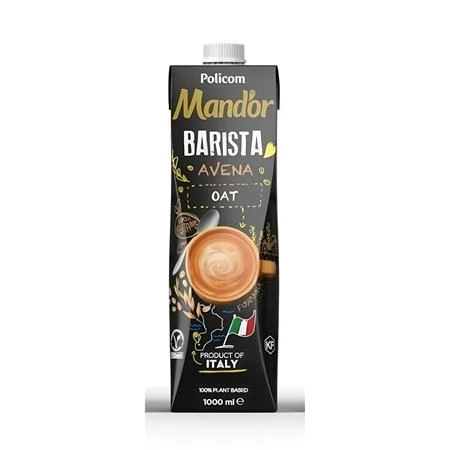MANDOR Prémium Barista Növényi ital zab dobozos 1L