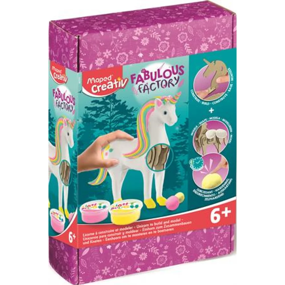 MAPED CREATIV Fabulous factory unikornis készítő modellező gyurma készlet