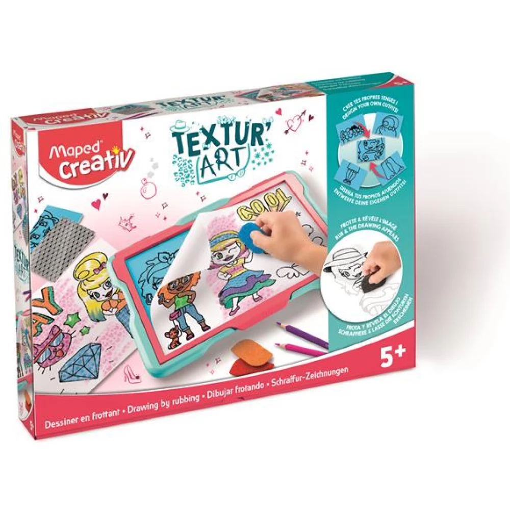 MAPED CREATIV Textur Art rajztábla textúrák divat