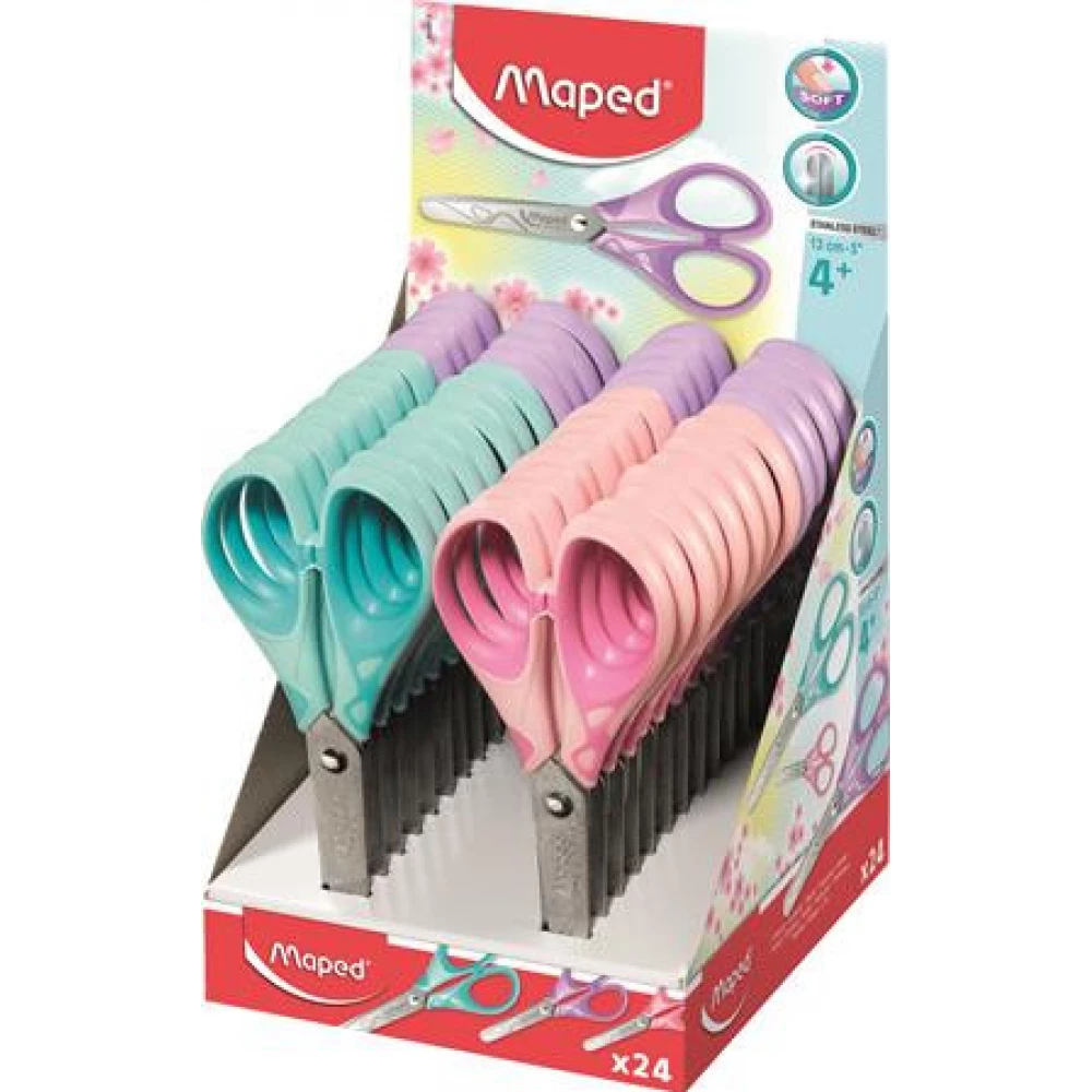 MAPED Essentials Soft iskolai olló display