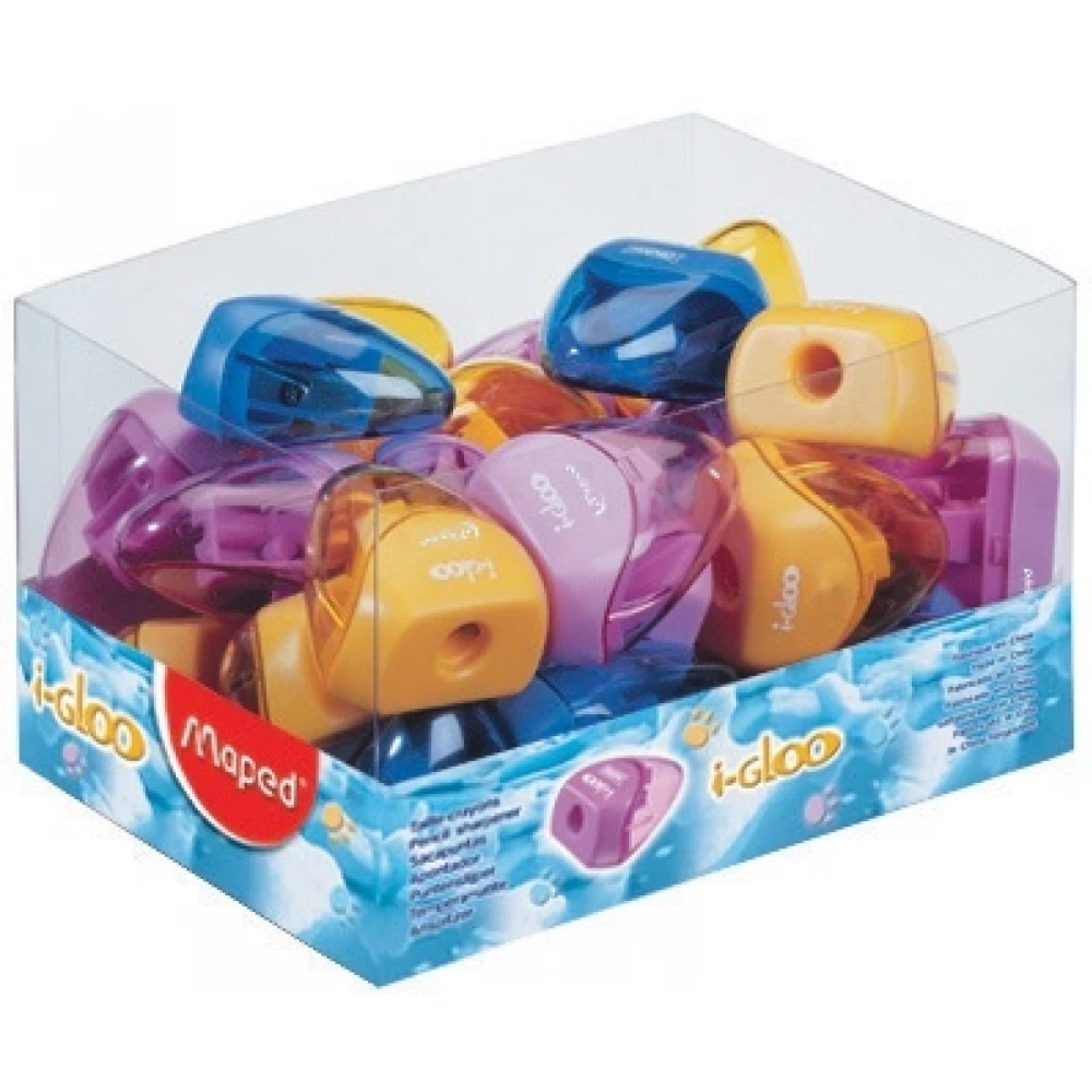 MAPED I-GLOO egylyukú tartályos hegyező 30 db/doboz