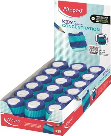 MAPED Kidy Learn Concentration Hegyező display egylyukú tartályos 18db