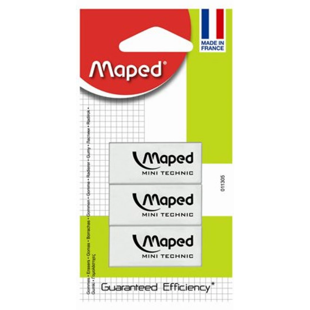MAPED Mini Technic radír 3 db/bliszter