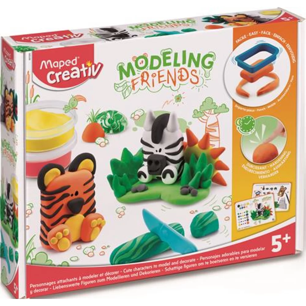 MAPED Modeling Friends Wild CREATIV modellező gyurma készlet levegőre száradó vadvilág