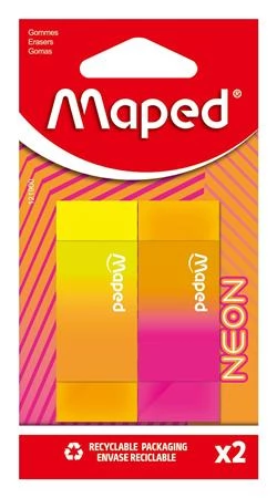 MAPED Neon Radír 2db
