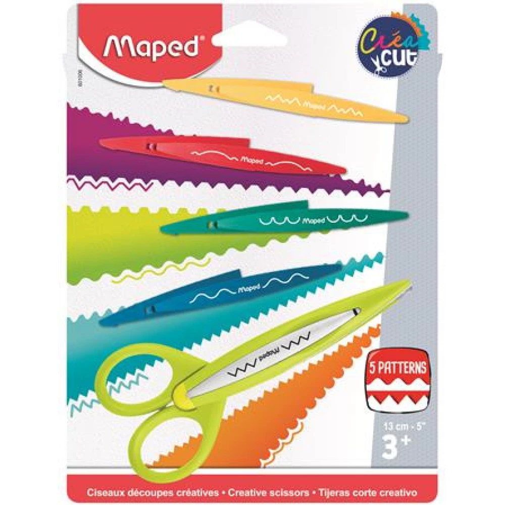MAPED Olló cikk-cakk olló Créa Cut 5 db pengével