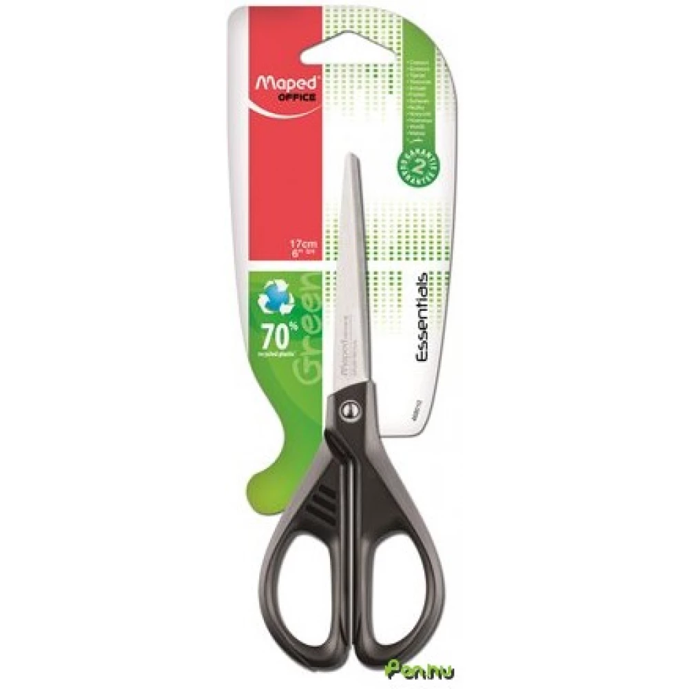 MAPED Olló irodai 17 cm Essentials Green fekete