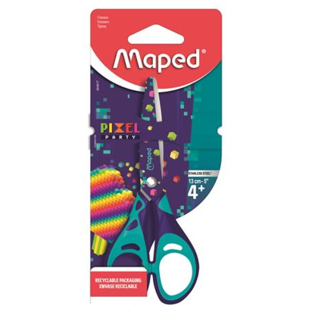MAPED Pixel Party Olló iskolai 13 cm