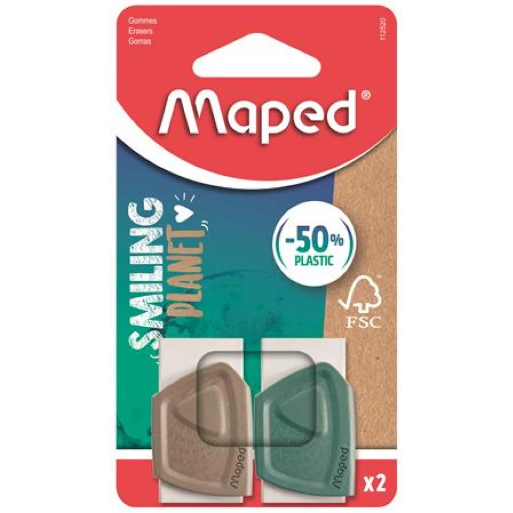 MAPED Smiling Planet Radír FSC 2 db