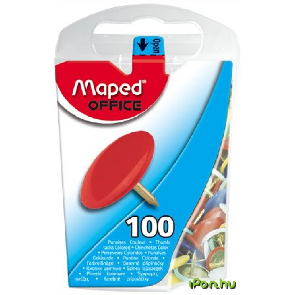 MAPED Színes rajzszeg 10 mm 100 db/doboz