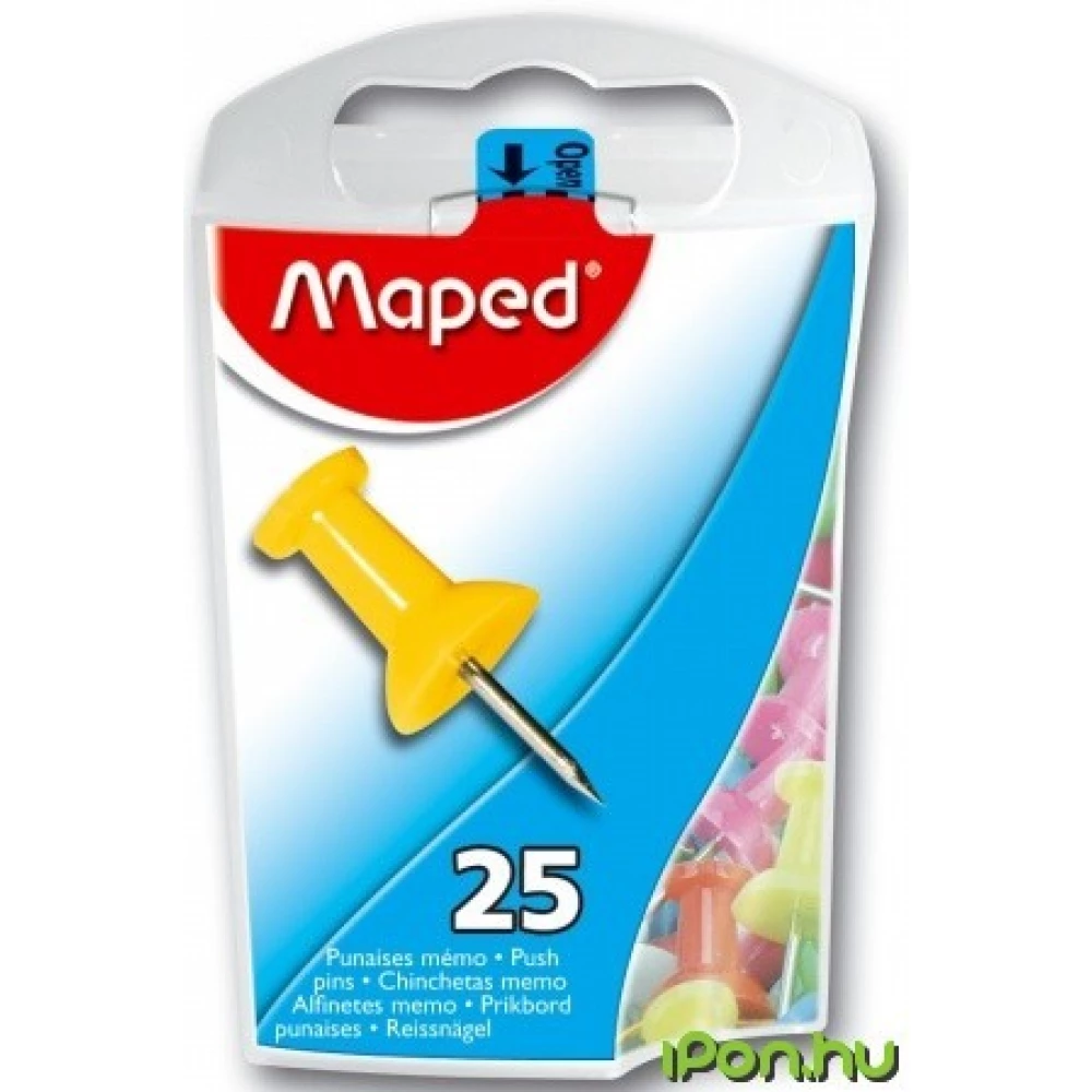 MAPED Színes térképtű 10 mm 25 db/doboz