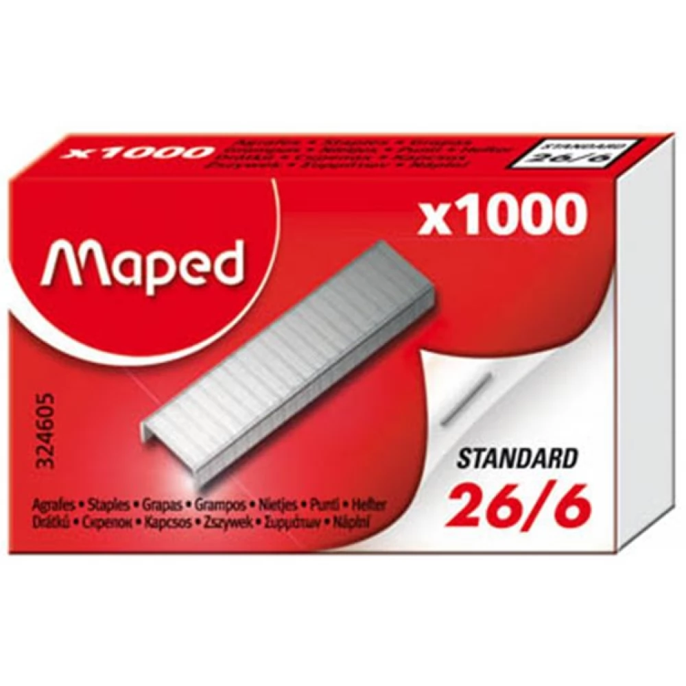 MAPED Tűzőkapocs 26/6