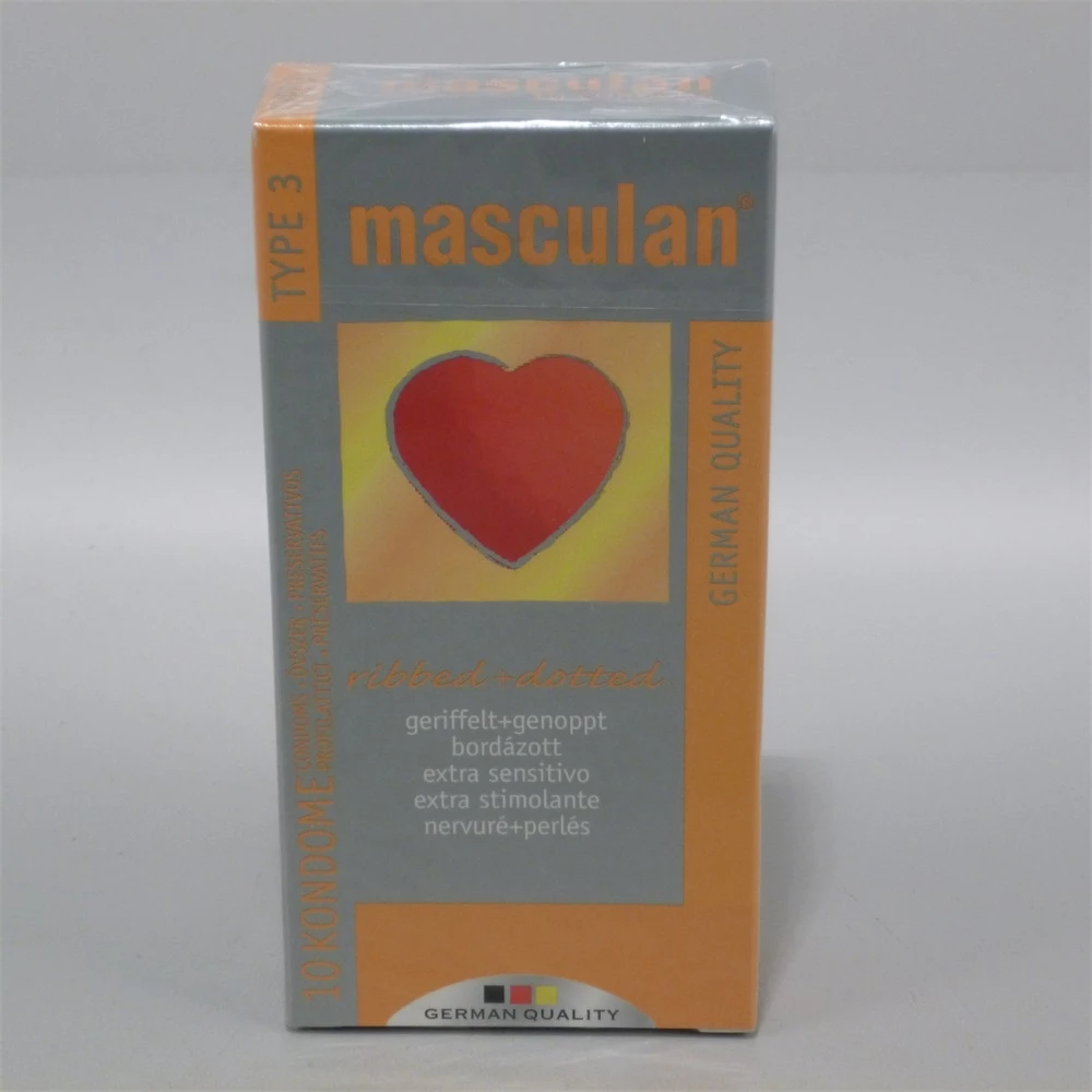 Masculan Óvszer 3-as bordázott 10 db