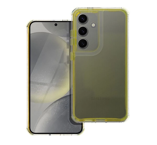 MATRIX Xiaomi Redmi Note 13 Pro Plus 5G hátlap tok kameravédő peremmel sárga