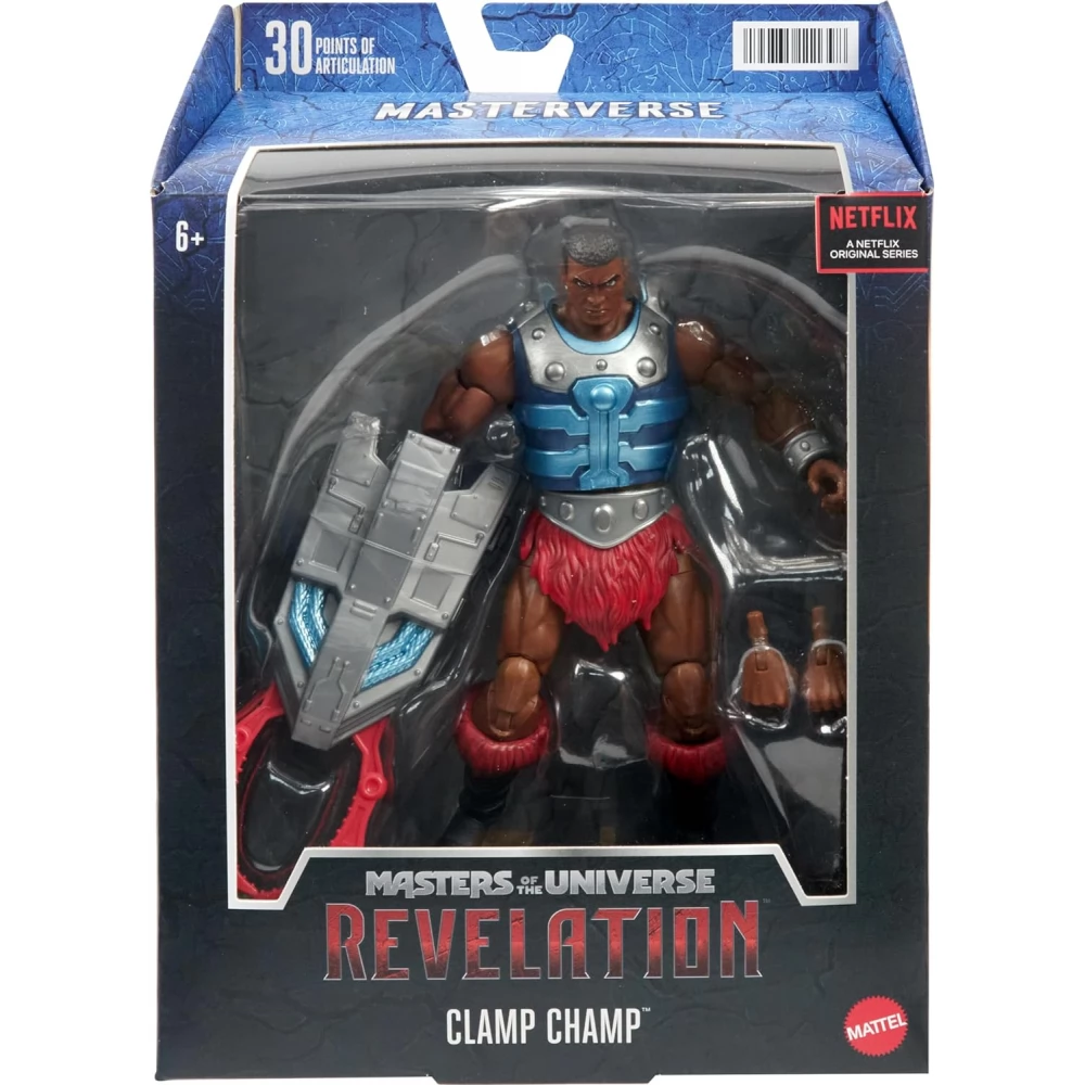 MATTEL Masters of the Universe Masterverse Revelations Clamp Champ figura