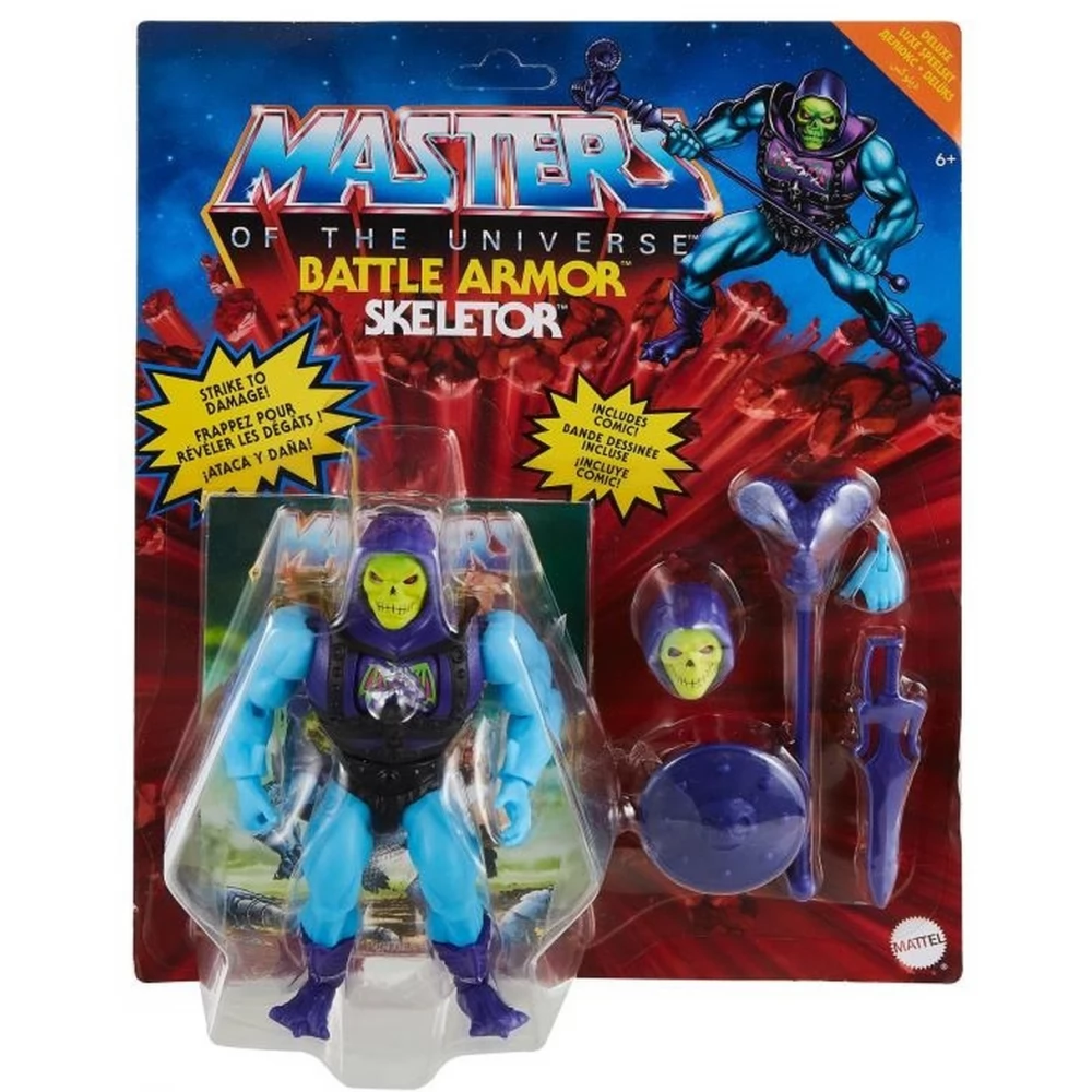 MATTEL Masters of the Universe Origins Battle Armor Skeletor figura