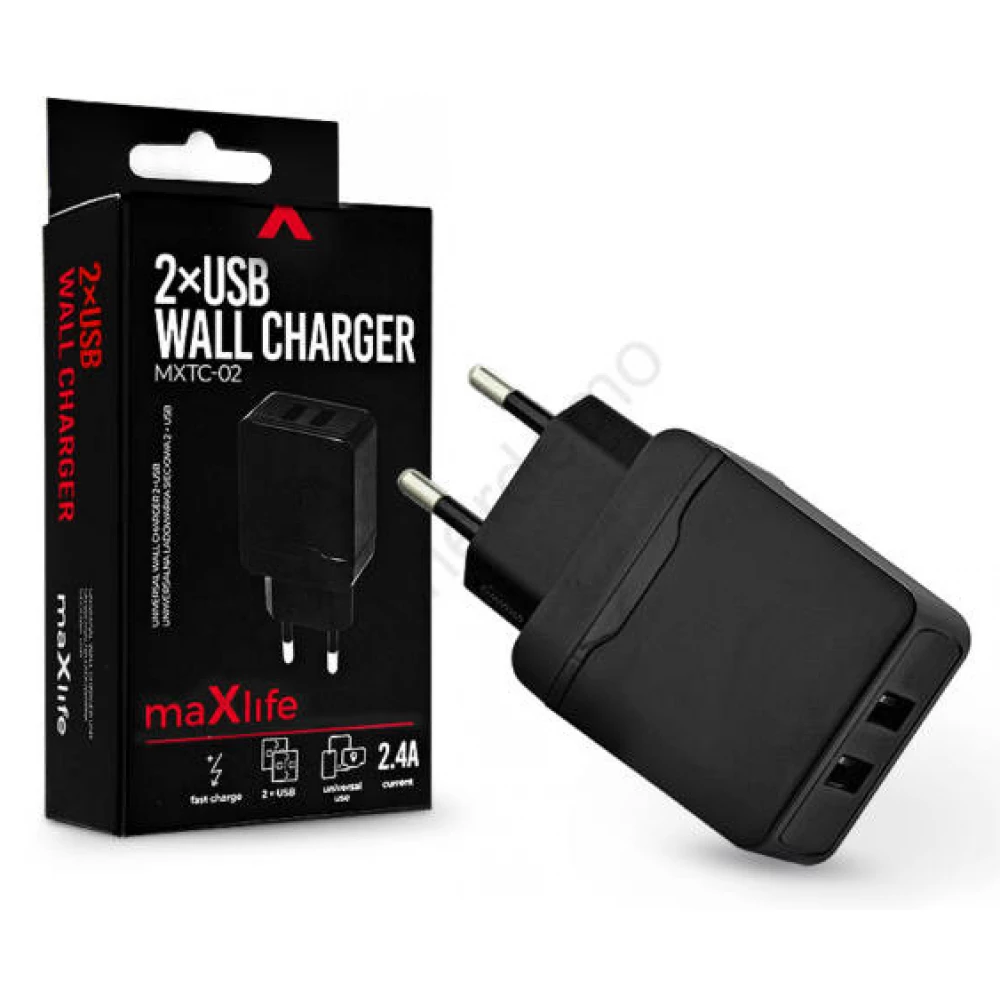 Maxlife MXTC-02 hálózati töltő adapter 12W